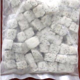 Thanh long trắng cắt hạt lựu đông lạnh