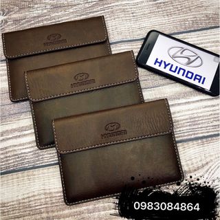 ví đựng giấy tờ xe hyundai,vi đựng giấy tờ xe ô tô xe máy các loại