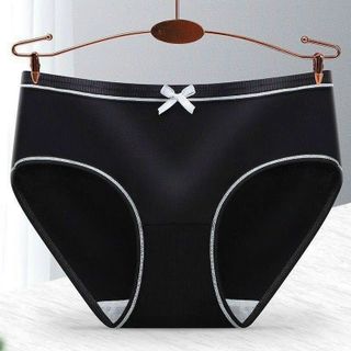 Set 5 quần lót nữ cotton gân tăm phối nơ cute viền đen kháng khuẩn cao cấp hàng sll sỉ Thanh Thảo