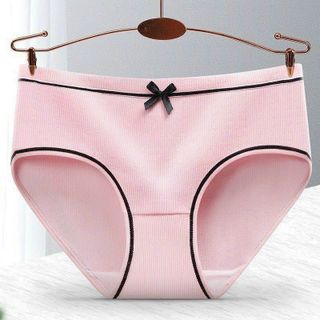 Set 5 quần lót nữ cotton gân tăm phối nơ cute viền đen kháng khuẩn cao cấp hàng sll sỉ Thanh Thảo