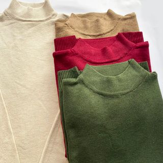 Áo len nam cổ lỡ 5p 5cm màu RÊU hàng Quảng Châu mềm mịn đẹp 5p-1920-reu