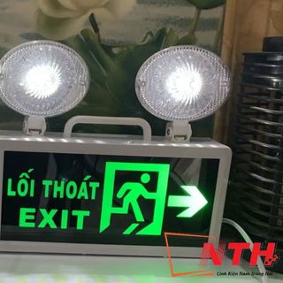 ĐÈN SỰ CỐ( RẼ PHẢI )KẾT HỢP EXIT LED - KHẨN CẤP EMERGENCY - THOÁT HIỂM giá sỉ