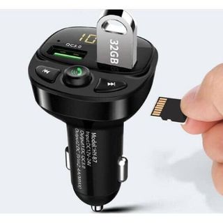 Tẩu Nghe Nhạc Bluetooth Kiêm Sạc Nhanh Hyundai HY-87 Sạc Pin, Nghe Điện Thoại Rãnh Tay