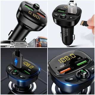 Tẩu Nghe Nhạc Bluetooth Kiêm Sạc Nhanh Hyundai HY-87 Sạc Pin, Nghe Điện Thoại Rãnh Tay