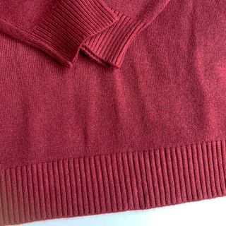Áo len nam cổ lỡ 5p 5cm màu đỏ đô hàng Quảng Châu đẹp 5p-1920-do