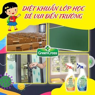 DUNG DỊCH NƯỚC XỊT DIỆT KHUẨN BỀ MẶT GREEN CROSS A2 500ML