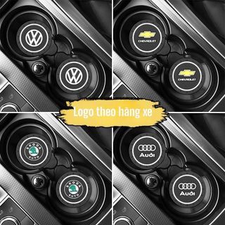 Miếng lót ly ô tô -Lót cốc logo hãng xe ô tô - lót cốc cao su cách nhiệt cực tốt chống bám bụi bẩn dễ vệ sinh