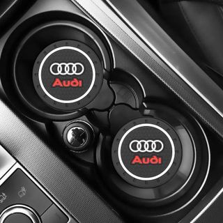 Miếng lót ly ô tô -Lót cốc logo hãng xe ô tô - lót cốc cao su cách nhiệt cực tốt chống bám bụi bẩn dễ vệ sinh