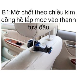 Móc Treo Đồ Sau Ghế Kiệm Giá Đỡ Điện Thoại Hút Nam Châm Trên Xe Hơi Tiện Lợi Thiết Kế Chắc Chắc Cao Cấp
