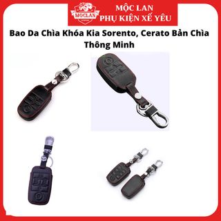 Bao da chìa khóa xe Kia Sorento, Cerato, Morning 2016-2018 - bản chìa thông minh