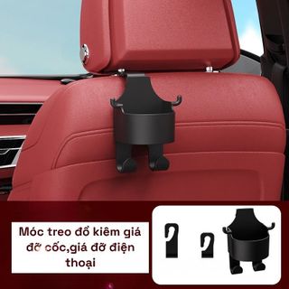 Giá Đỡ Cốc Nước Gắn Ghế Ngồi Xe Hơi Bằng abs Có Móc Treo Đồ Và Giá Đỡ Tiện Dụng Tiết Kiệm Không Gian