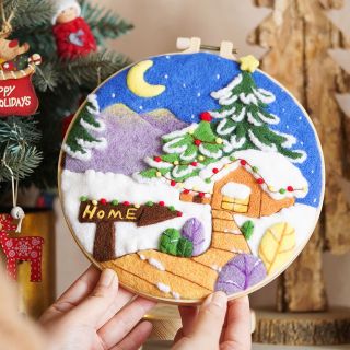 Quà Tặng Tranh Bông 3D Thêu Thủ Công Handmade Đầy Tinh Tế, Đặc Sắc Phù hợp làm quà tặng đầy ý Nghĩa ( Hàng Giá Tận Xưởng )