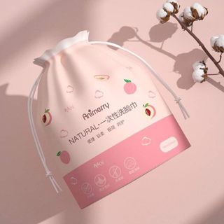 Khăn lau mặt khô Aminerry (dùng 1 lần, tẩy trang lau khô lau ướt, khăn lau mặt trái đào siêu mềm mịn)/ Có sỉ