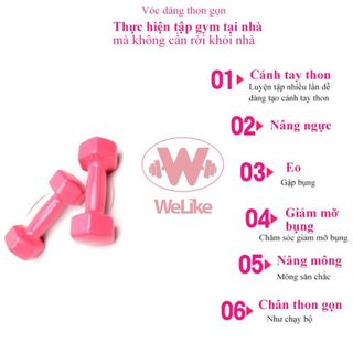 Tạ tay - Tạ tập gym yoga thể dục tại nhà 0.5KG-10KG lõi gang bọc cao su cao cấp chống xước vỡ sàn nhà - SP062