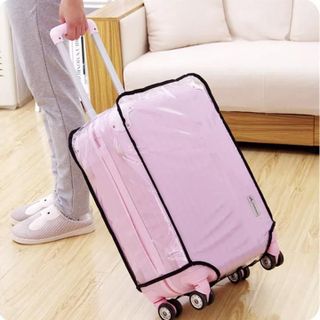 Trùm vali Bằng nhựa Trong suốt có Viền size 18-20-24-26-28-30 inch K501 {cao cấp} giá sỉ