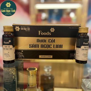 Hộp Nước cốt Sâm Ngọc Linh (50ml x 5 chai/hộp)