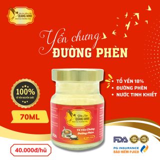 Yến Chưng Đường Phèn (18% Tổ Yến Nguyên Chất) - Yến Sào Quang Minh giá sỉ - giá bán buôn giá sỉ