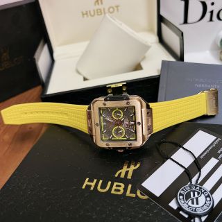 Đồng hồ hublotsa vuông 5 kim mẫu mới cho nam để