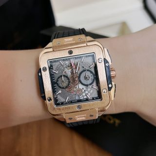 Đồng hồ hublotsa vuông 5 kim mẫu mới cho nam để