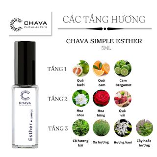 NƯỚC HOA MINI SIMPLE ESTHER 5ML PHONG CÁCH XỊT - CHAVA