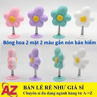 Bông Hoa 2 Màu Gắn Nón Bảo Hiểm Xinh Xắn, Phụ Kiện Trang Trí Nón Bảo Hiểm giá sỉ