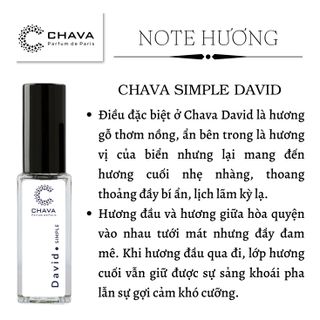 NƯỚC HOA MINI SIMPLE DAVID 5ML PHONG CÁCH XỊT - CHAVA
