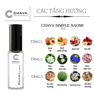 NƯỚC HOA MINI SIMPLE NAOMI 5ML PHONG CÁCH XỊT - CHAVA
