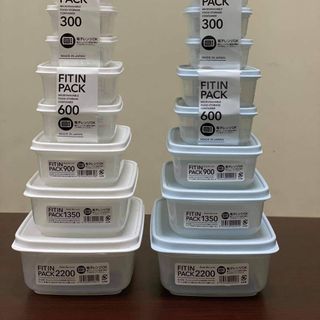 HỘP NHỰA NẮP DẺO FIT IN PACK NHẬT BẢN SET 11 HỘP