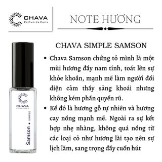 NƯỚC HOA MINI SIMPLE SAMSON 5ML PHONG CÁCH XỊT - CHAVA