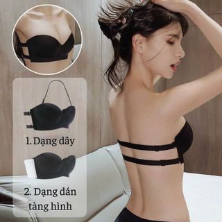 Áo ngực không dây hở lưng nâng ngực nhẹ có gọng chống tụt tạo khe loại 1 cao cấp sỉ sll Thanh Thảo