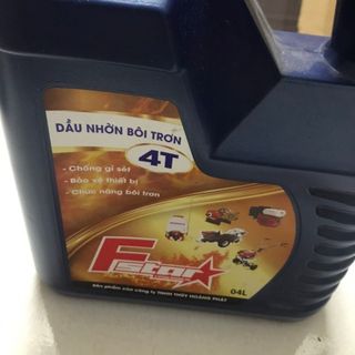Dầu Nhớt 4 Thì -CANH 4LIT - FSTAR GIẢM 35% - BÔI TRƠN MÁY CẮT CỎ ,MÁY XĂNG,BƠM XUỒNG ,MÁY NÉN , ĐẦU XỊT CÁC ĐỘNG CƠ GX 35,GX 25 CÁC LOẠI MÁY MÓC NÔNG NGƯ CƠ