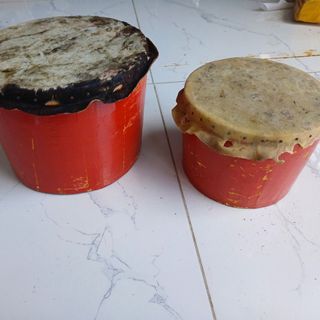 Trống múa lân to da trâu thật có dùi lớn