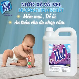 NƯỚC XẢ MỀM VẢI VEL THÔNG DỤNG CAN 5L giá sỉ