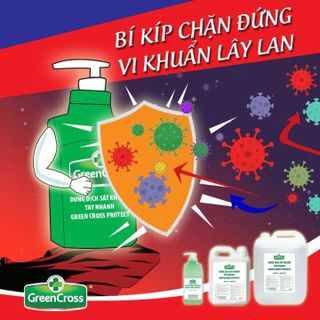 DUNG DỊCH NƯỚC SÁT KHUẨN TAY NHANH GREEN CROSS PROTECT HƯƠNG TRÀ XANH 500ML