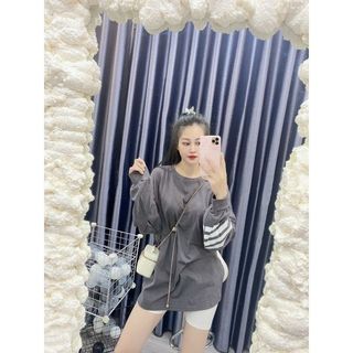 Áo Thun Cotton Tay Dài Sọc Tay 🥰🥰 Hàng Xịn Đẹp Sẵn Fom To Rộng<65kg
