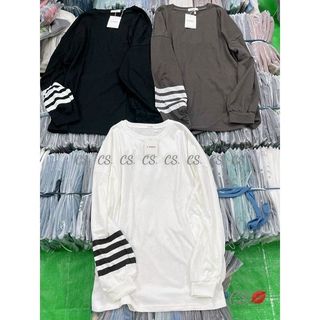 Áo Thun Cotton Tay Dài Sọc Tay 🥰🥰 Hàng Xịn Đẹp Sẵn Fom To Rộng<65kg