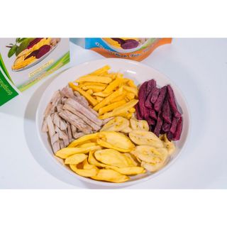 Khoai Lang Tím Sấy An Food phiên bản túi Zip 200G Không đường Vị tự nhiên tốt cho Sức khoẻ