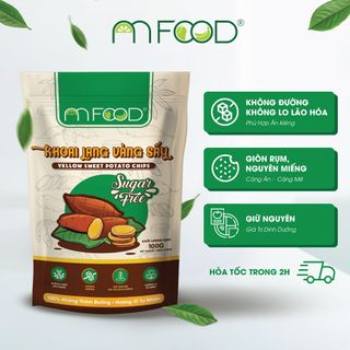 Khoai Lang Vàng Sấy An Food Không đường nguyên miếng giòn rụm