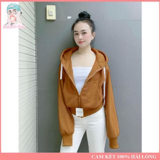 Áo Khoác Nỉ Basic Trơn Form Thường 4 Túi Bubble Gum