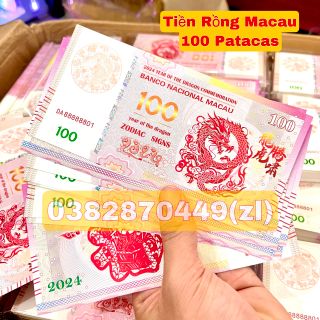 Tiền Con Rồng Macao Bảo An 100 Patacas