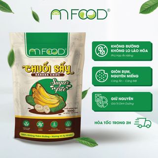 Chuối Sấy An Food Không đường nguyên miếng giòn rụm