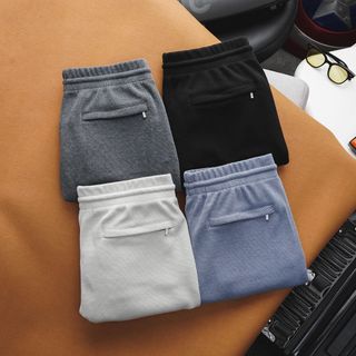 Quần Short Nam Thun Boston Basic Thun Pique với mắt dệt hình thoi tạo hiệu ứng bắt mắt - chất dày - thoáng mát