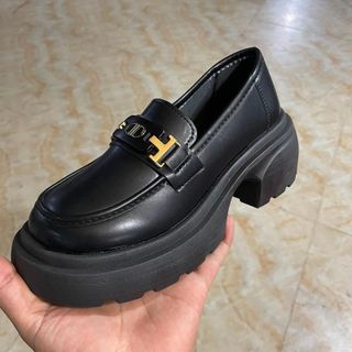 GIÀY ĐỐC NỮ DA CAO CẤP ĐỘN ĐẾ 7CM JO11 SIÊU THỜI TRANG WH480 - WINNIE HOUSE