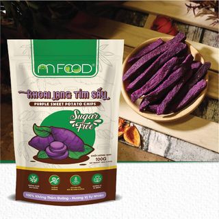 Khoai Lang Tím Sấy An Food Không đường nguyên miếng giòn rụm