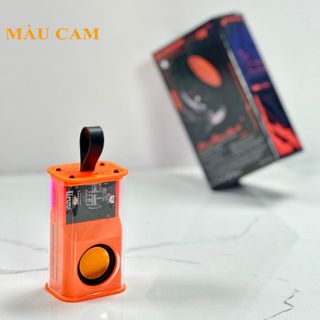 Loa bluetooth trong suốt mini A36 không dây thiết kế có đèn nháy theo nhạc bass rung cực đẹp dùng để bàn trang trí