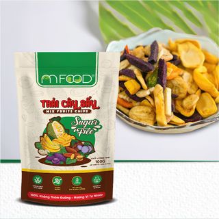 Trái cây Thập Cẩm sấy An Food Không đường nguyên miếng giòn rụm