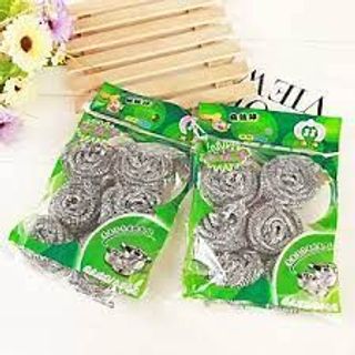 Bộ 6 Miếng Chà Xoong Lưới Thép Mềm Tiện Dụng - Set 6 Miếng Chà Nồi , Chảo Siêu Sạch giá sỉ