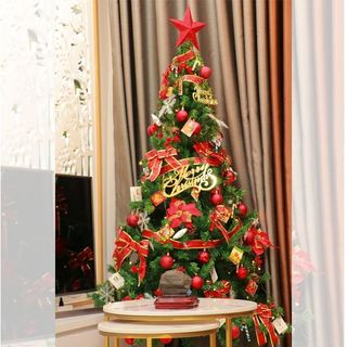 Cây thông noel 1m6 đầy đủ phụ kiện, cây thông noel đi kèm bộ phụ kiện trang trí giáng sinh siêu lung linh