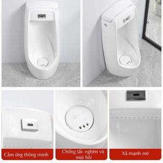 Bồn tiểu nam cảm ứng đặt sàn hồng ngoài xả nước tự động TN280S