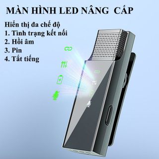 Micro thu âm cài áo không dây H16 độ trễ thấp giúp khử tiếng ồn cực tốt dùng để ghi âm, quay video và livestream
